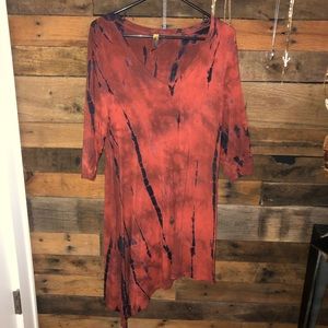 Burgundy red dress